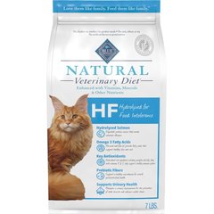 Blue Buffalo Natural Veterinary Diet HF Hydrolyzed for Food Intolerance Grain-Free Dry Cat Food, 7-lb bag