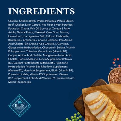 Show full view: Blue Buffalo Natural Veterinary Diet K+M Kidney + Mobility Support Grain-Free Wet Cat Food, 5.5-oz, case of 24 slide 6 of 13