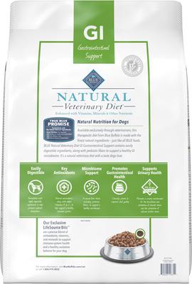 Show full view: Blue Buffalo Natural Veterinary Diet GI Gastrointestinal Support Dry Dog Food, 22-lb bag slide 3 of 13