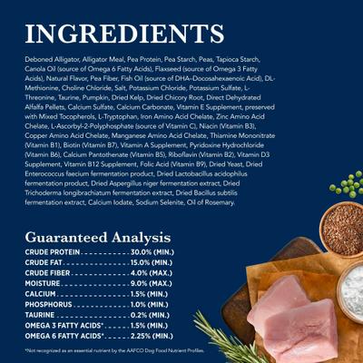 Show full view: Blue Buffalo Natural Veterinary Diet NP Novel Protein Alligator Grain-Free Dry Cat Food, 7-lb bag slide 6 of 12