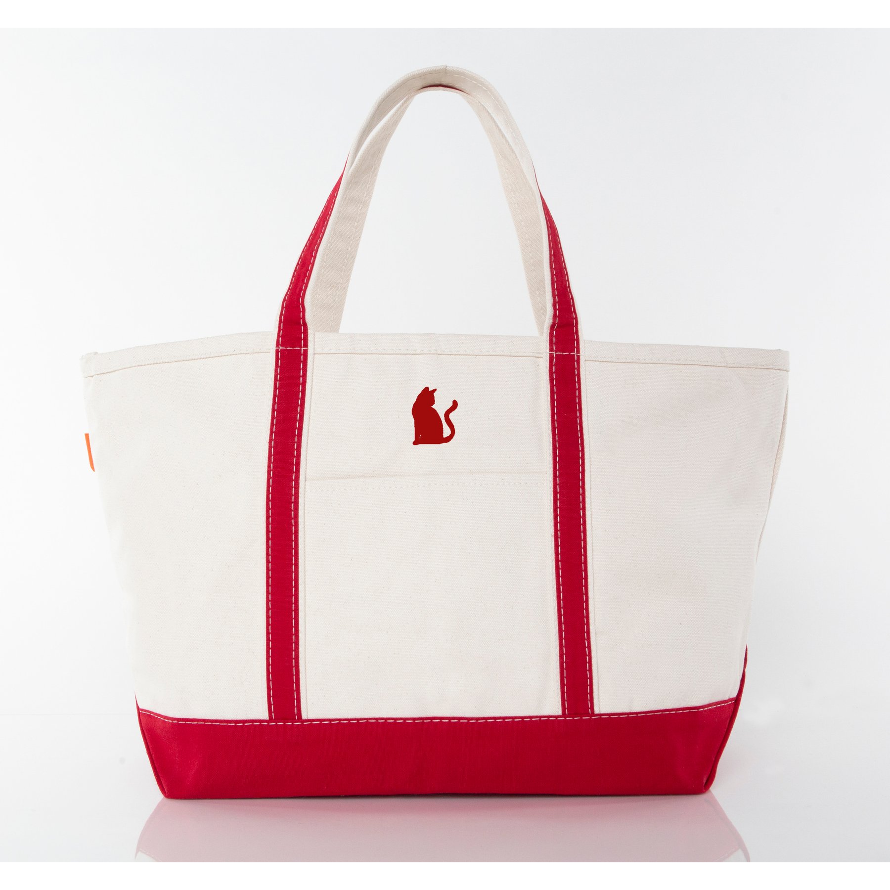CB Station Classic Tote Bag, Red, Large, Cat
