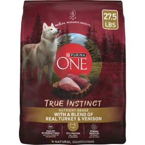 Purina ONE True Instinct Natural High Protein with Real Turkey & Venison Dry Dog Food, 27.5-lb bag