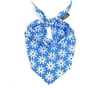 The Paws Lyla Dog & Cat Bandana, Blue, Medium