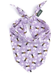 The Paws Honey Dog Bandana, Purple, Large
