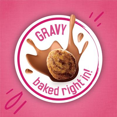 Show full view: Friskies Gravy Swirlers Chicken & Salmon Flavor Dry Cat Food, 22-lb bag slide 7 of 12