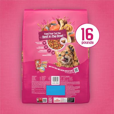Show full view: Friskies Gravy Swirlers Chicken & Salmon Flavor Dry Cat Food, 16-lb bag slide 4 of 12