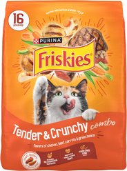 Friskies Tender & Crunchy Combo Dry Cat Food, 16-lb bag