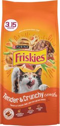 Friskies Tender & Crunchy Combo Dry Cat Food, 3.15-lb bag