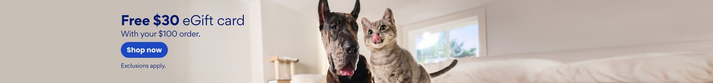 Free $30eGift card with your $100 order. Shop now