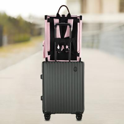 Show full view: EliteField Deluxe Airline-Approved Backpack Dog & Cat Carrier, Pink, Medium slide 6 of 8