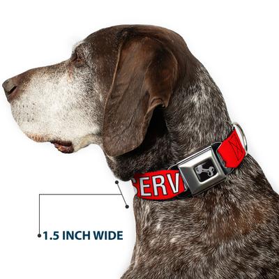 Show full view: Buckle-Down Service Dog Text Dog Collar, Medium: 16 to 23-in neck, 1.5-in wide slide 8 of 9