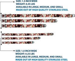 Buckle-Down Marvel Comics Deadpool Shooting Targets Dog Collar, Small: 13 to 17-in neck, 1.5-in wide slide 2 of 8