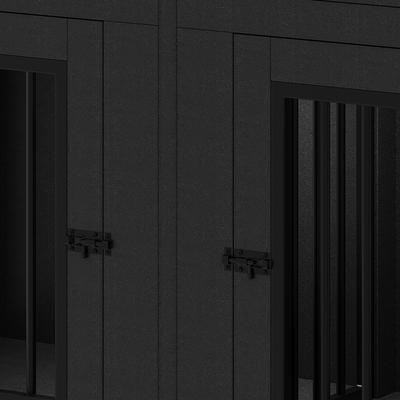 Show full view: Yitahome Indoor Console Furniture Hard Sided Dog Crate with Divider & Dual Drawers, 60.2 inch, Black slide 6 of 9