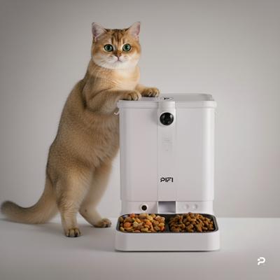 Show full view: PiFi Smart Portion Control WiFi 5G & 2.4G Dual Bin Automatic Cat Multi Feeder, White, 6-liter, Modern Slim slide 6 of 11