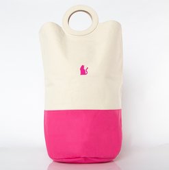 CB Station Personalized Laundry Hamper, Hot Pink, Cat