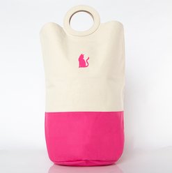 CB Station Personalized Laundry Hamper, Hot Pink