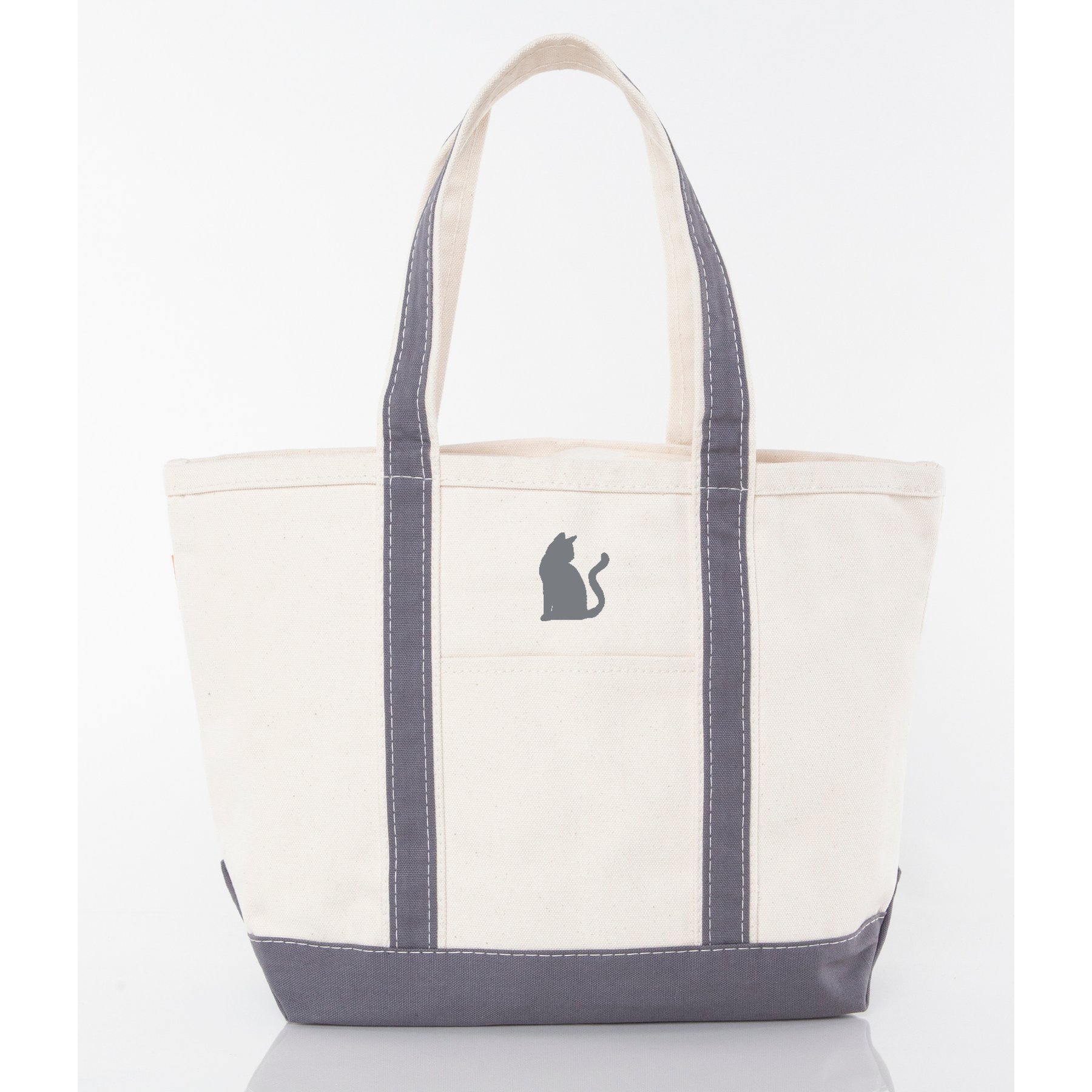 CB Station Classic Tote Bag, Gray, Medium, Cat