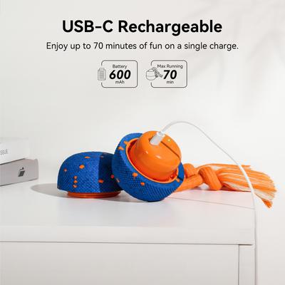 Show full view: Cheerble Wicked Ball Rolly Automatic Rotating Dog Toy, Blue slide 6 of 9