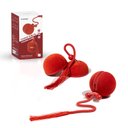 Cheerble WIcked Ball Duo2 Bird Chirping Interactive Cat Toy, Red