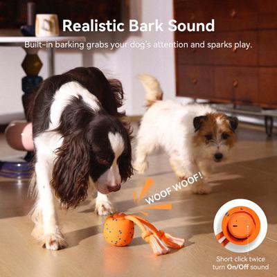 Show full view: Cheerble Wicked Ball Rolly Automatic Rotating Dog Toy, Orange slide 6 of 9