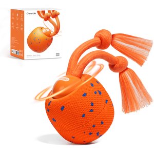 Cheerble Wicked Ball Rolly Automatic Rotating Dog Toy, Orange