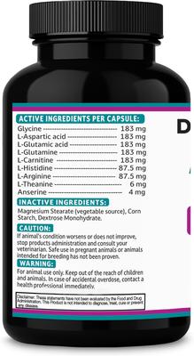 Show full view: Aminodyl 1100mg Capsule Kidney Support Supplement for Dogs, 120 count slide 6 of 10