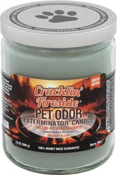 Pet Odor Exterminator Cracklin Fireside Deodorizing Candle, 13-oz