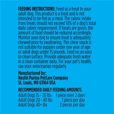 Show full view: DentaLife Daily Oral Care Chicken Flavor Small/Medium Adult Dental Dog Treats, 3 count pouch slide 7 of 8