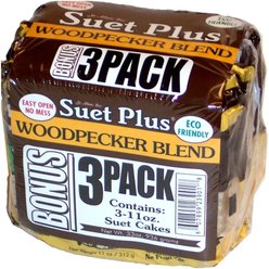 St. Albans Bay Suet Plus Woodpecker Suet Wild Bird Food, 3 count