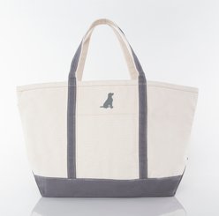 CB Station Classic Tote Bag, Gray, Large, MiniDog