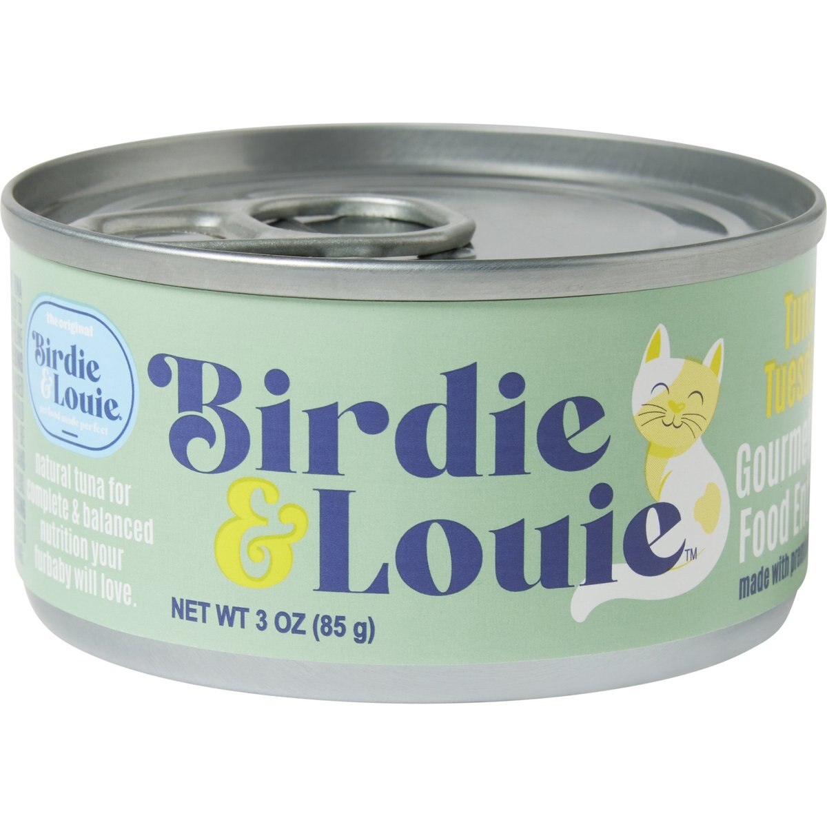 Birdie & Louie Tuna Tuesday, Tuna Flakes in Broth Canned Cat Food, 3-oz, case of 12
