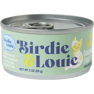 Birdie & Louie Tuna Flavored Chunks in Gravy Canned Cat Food, 3-oz, case of 12