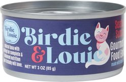 Birdie & Louie Seafood Flavored Chunks in Gravy Canned Cat Food, 3-oz, case of 12