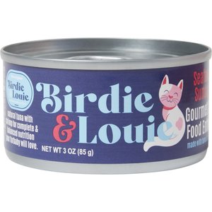 Birdie & Louie Seafood Flavored Chunks in Gravy Canned Cat Food, 3-oz, case of 12