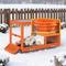 Show in main carousel: Coziwow 36.5-Inch Double-Decker Wooden Insulated Rabbit Hutch with Wheels, Orange slide 5 of 9