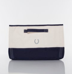 CB Station Personalized Storage Tub, Navy, Horseshoe