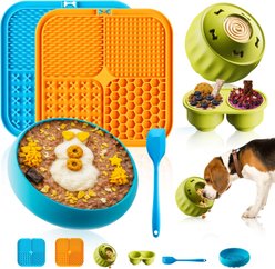 Cozypal 6-in-1 Enrichment Toys & Slow Feeding Dog Bowl Set