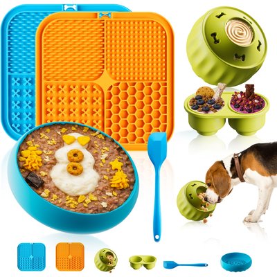 Cozypal Cozypal 6-in-1 Enrichment Toys & Slow Feeding Dog Bowl Set