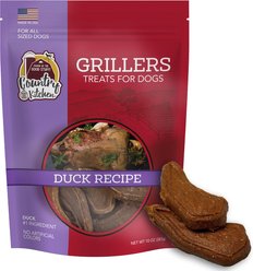 Country Kitchen Grillers Duck Recipe Dog Treats, 10-oz bag