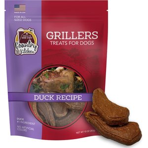 Country Kitchen Grillers Duck Recipe Dog Treats, 10-oz bag