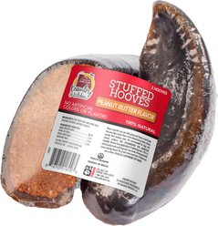 Country Kitchen Stuffed Hooves Peanut Butter Flavor Dog Treat, 2 count