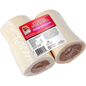 Country Kitchen Stuffed Shin Bone 4-in Bacon & Cheese Flavor Dog Treat, 2 count