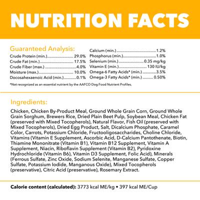 Show full view: Iams Proactive Health Smart Puppy with Real Chicken Dry Dog Food, 15-lb bag slide 7 of 11