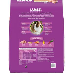 Iams Proactive Health Healthy Aging with Real Chicken Senior Dry Dog Food, 29.1-lb bag