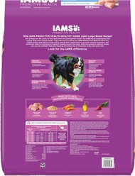 Iams Proactive Health Healthy Aging Large Breed Adult Senior with Real Chicken Dry Dog Food, 30-lb bag slide 2 of 9