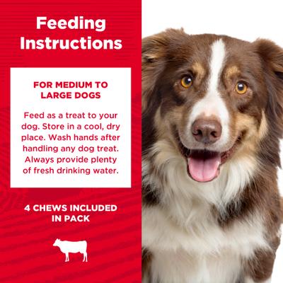 Show full view: Country Kitchen NoHide Beef Collagen Braids Dog Treats, 4 count slide 6 of 8