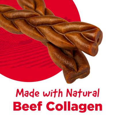 Show full view: Country Kitchen NoHide Beef Collagen Braids Dog Treats, 4 count slide 3 of 8