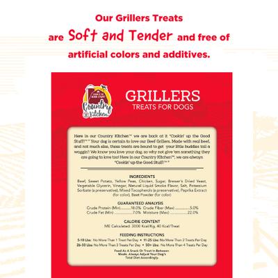 Show full view: Country Kitchen Grillers Beef Recipe Dog Treats, 10-oz bag slide 7 of 8