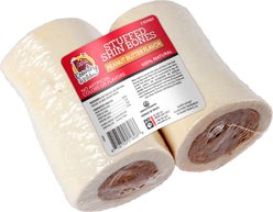 Country Kitchen Stuffed Shin Bone 4-in Peanut Butter Flavor Dog Treat, 2 count