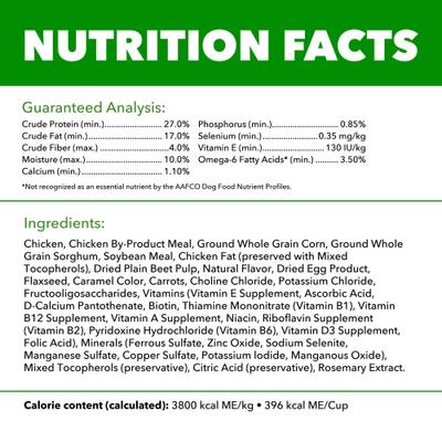 Show full view: Iams Proactive Health Small Breed Adult with Real Chicken Dry Dog Food, 15-lb bag slide 7 of 11